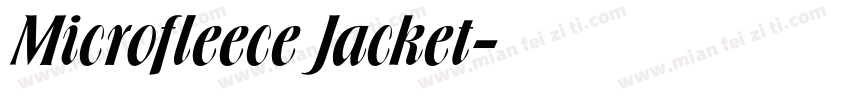 Microfleece Jacket字体转换